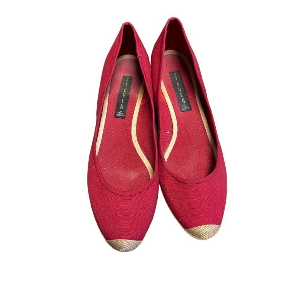 Steven By Steve Madden Bystro Red Flats - image 8